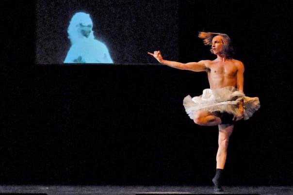 Cédric Lequileuc sur scène, danseur contemporain professionnel